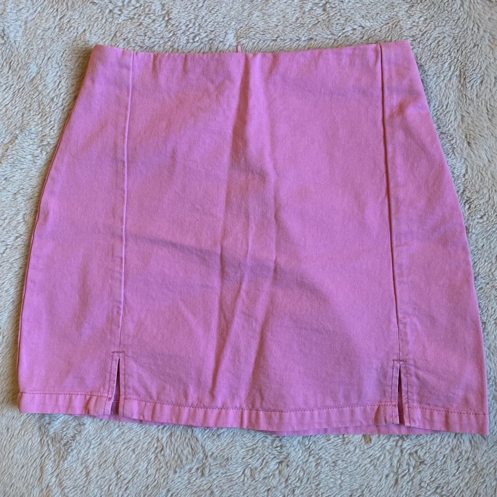 pink cara brandy melville skirt